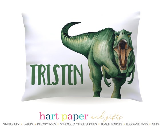 Personalized Dinosaur T-Rex Standard Pillowcase 20 x 32