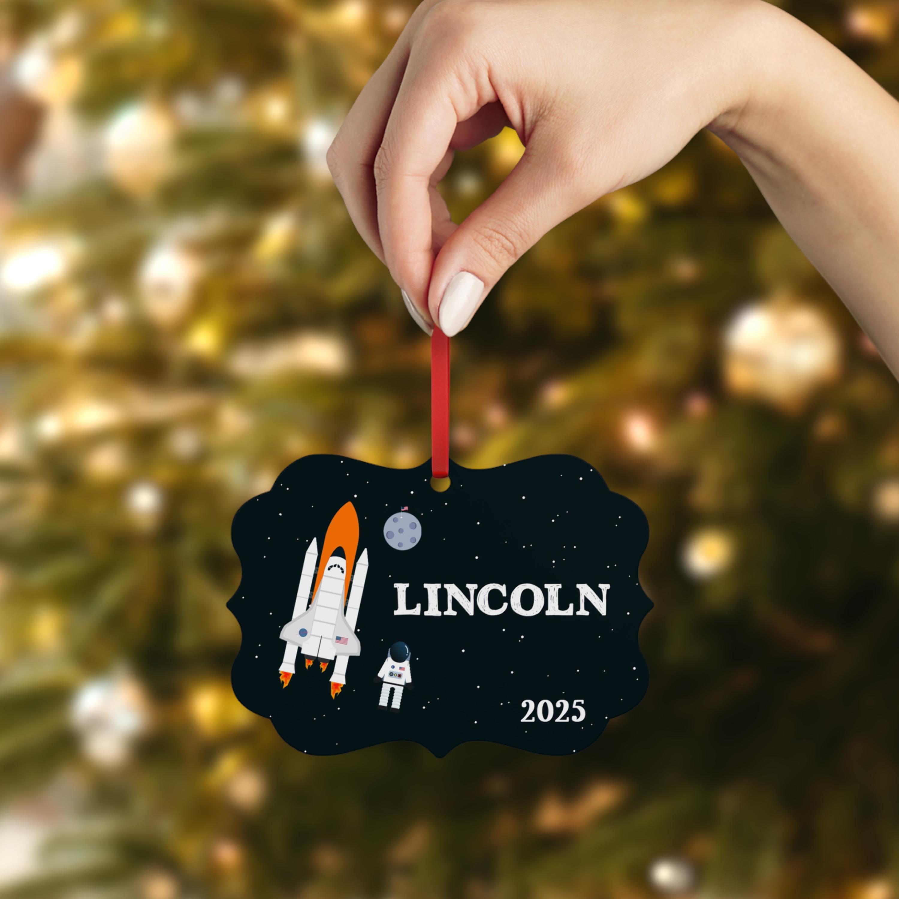 Rocket Ship Space Shuttle Christmas Ornament • Personalized Custom ...