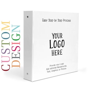 Create Your Own Custom 3 Ring Binder 2&quot; Personalized Custom Logo Gift Back to School Supplies Birthday Girl Boy Kids Adult