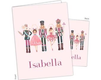Nutcracker Ballet Ballerina Personalized Folder 2 Pocket • Back to School Supplies Custom Office • Birthday Gift Holiday Girl Boy Kids