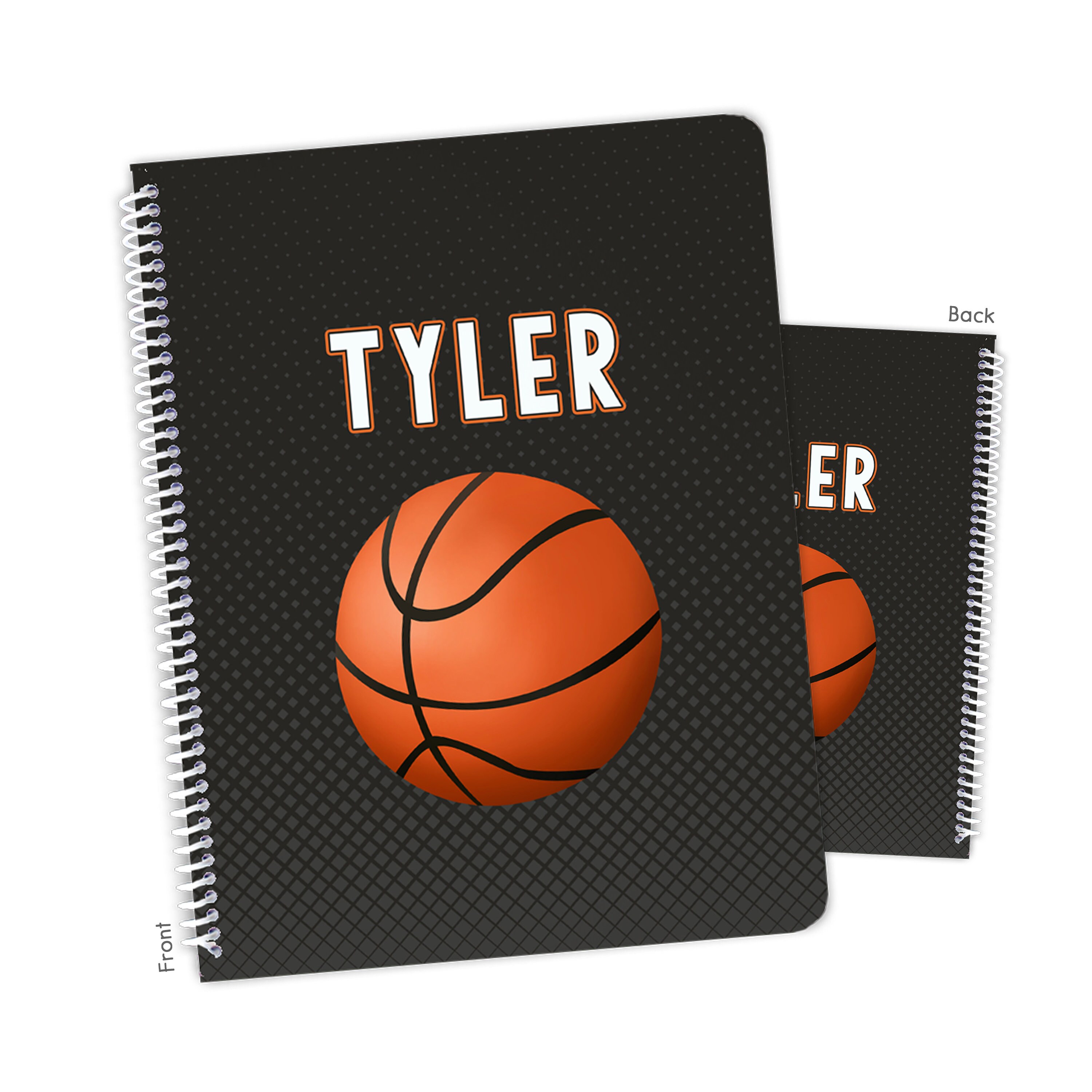 Basketball Sports Balls Personalized Notebook Sketchbook • Custom ...