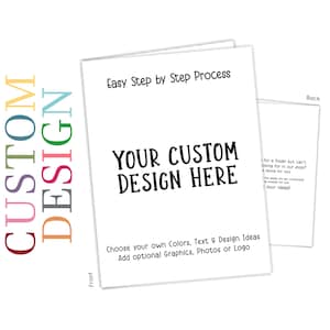 Create Your Own Custom Personalized Folder 2 Pocket Gift Monogram Custom School Supplies Office • Birthday Girl Kids Holiday Photo Graphics