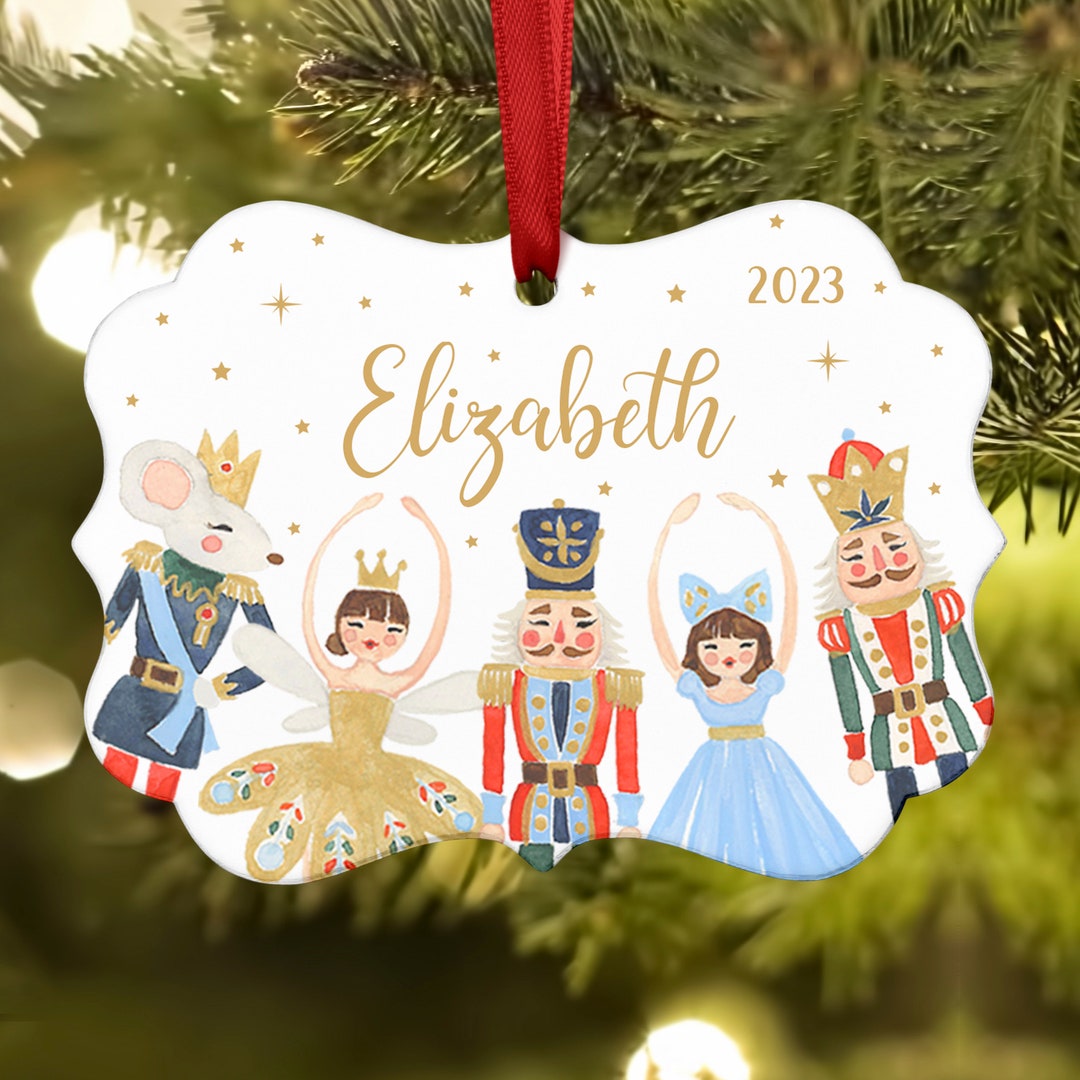 Nutcracker Ballet Ballerina Christmas Ornament Personalized Custom ...