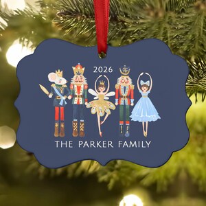 Nutcracker Ballet Ballerina Christmas Ornament • Personalized Custom Holiday • Gift Tree