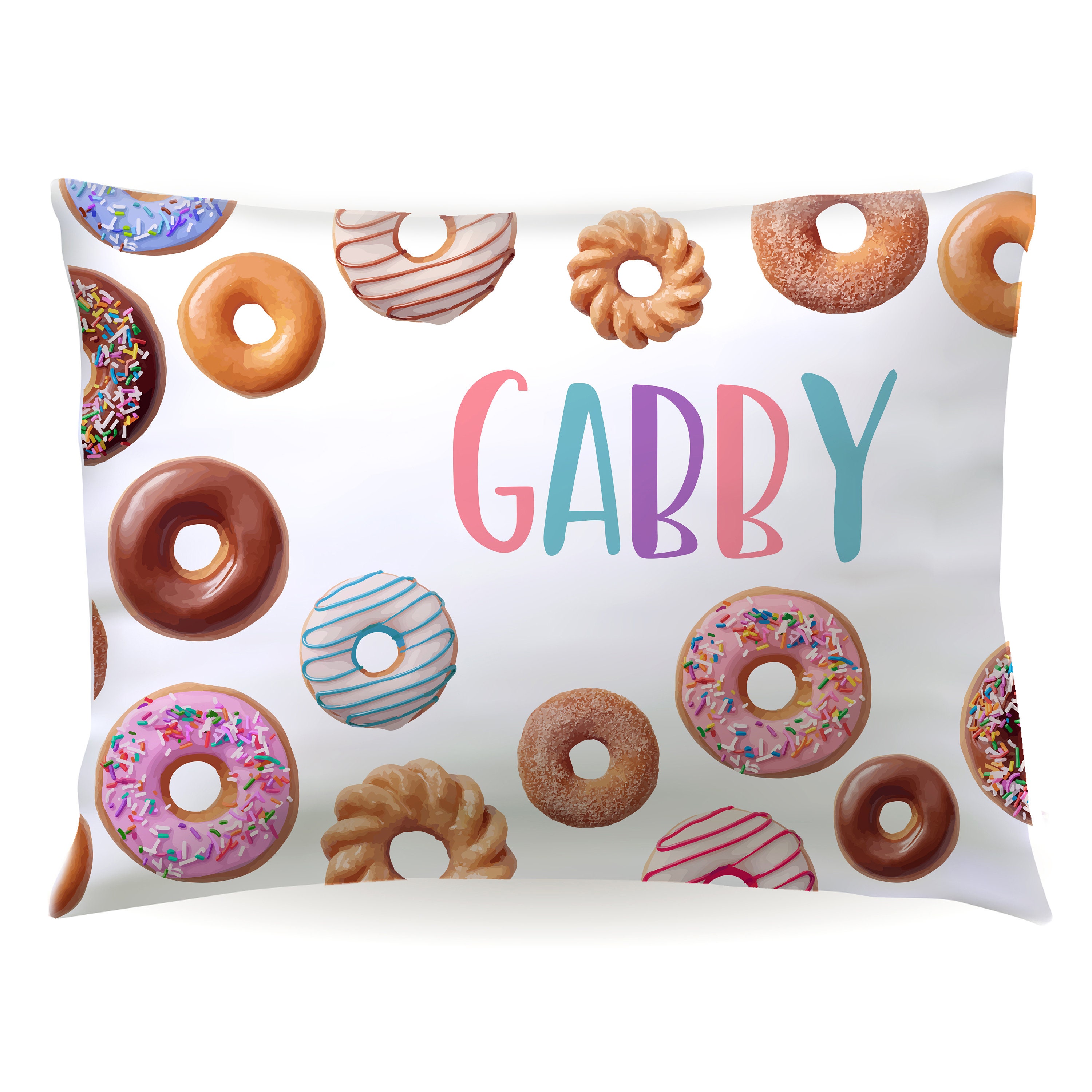 Heart donut , plush donut pillow , piercing pillow , rainbow plush