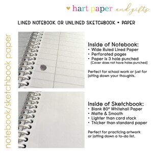 Nutcracker Ballet Ballerina Personalized Notebook Sketchbook • Custom Birthday Gift Back to School Supplies Holiday Christmas Girl Boy Kids imagem 3