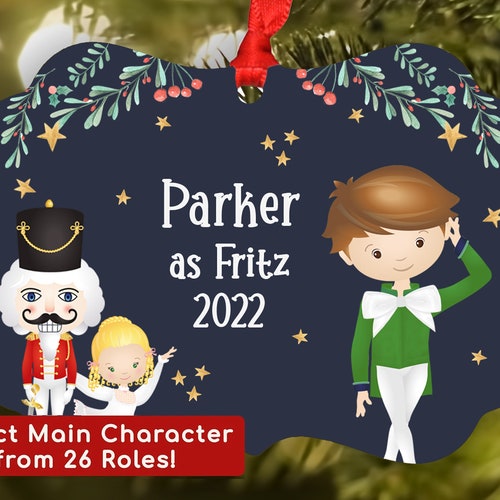 Nutcracker Ballet Ballerina Christmas Ornament Personalized Etsy