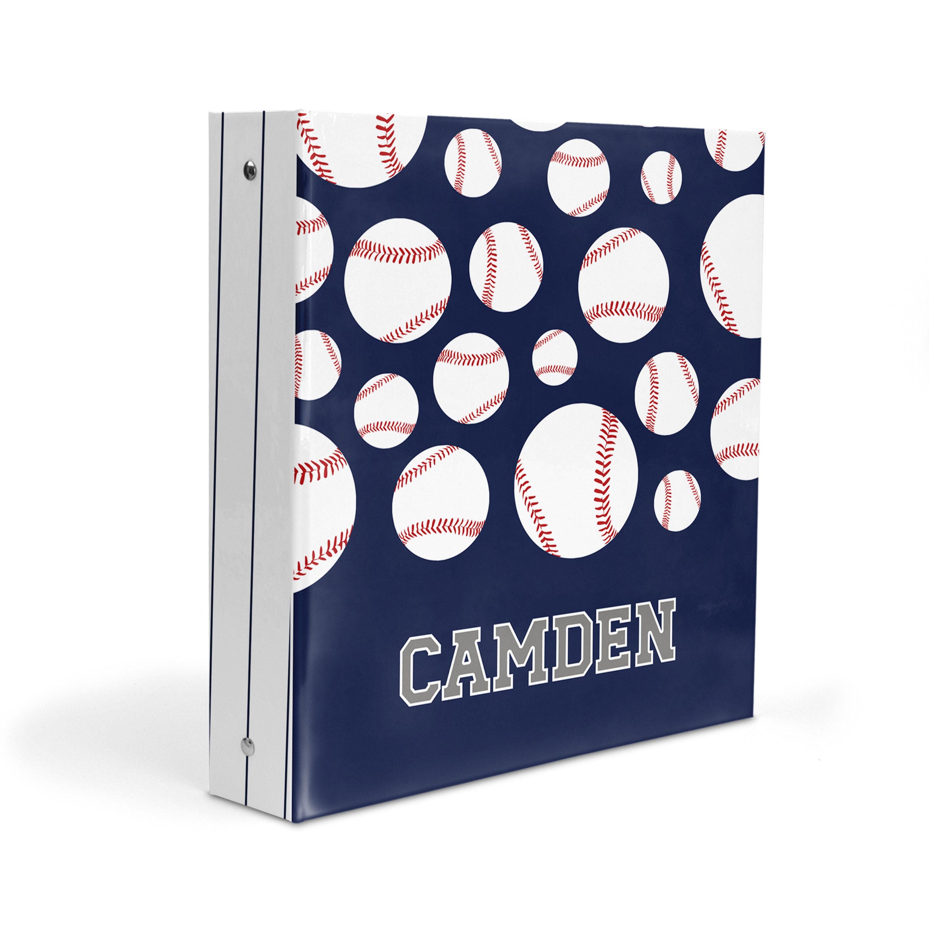 Baseball Personalized 3 Ring Binder Custom Birthday Gift Kids Girl Boy Children Baseball Personalized 3 Ring Binder Custom Birthday Gift Kids Girl Boy Children