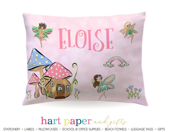 Personalized Fairy Fairies Pillowcase Custom Pillow Case Etsy