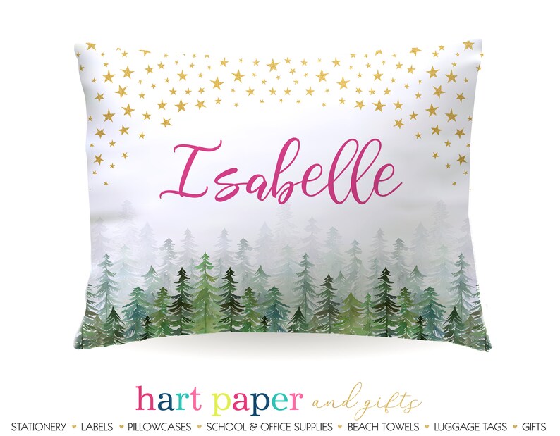 Camping Camp Pillowcase Autograph Girl Boy Summer Pillow Case Etsy
