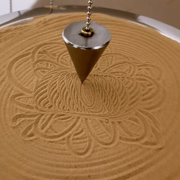 Pendule de sable, méditation, détente, décoration de la maison