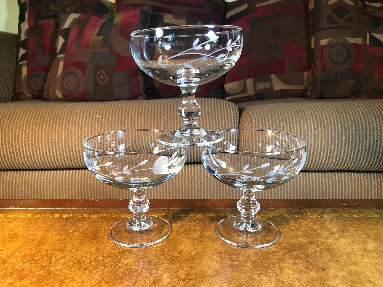 Princess House Heritage Pedestal Footed Dessert Bowls Set of 3 Etsy