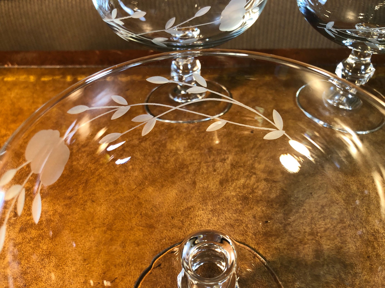 Princess House Heritage Pedestal Footed Dessert Bowls Set of 3 Etsy