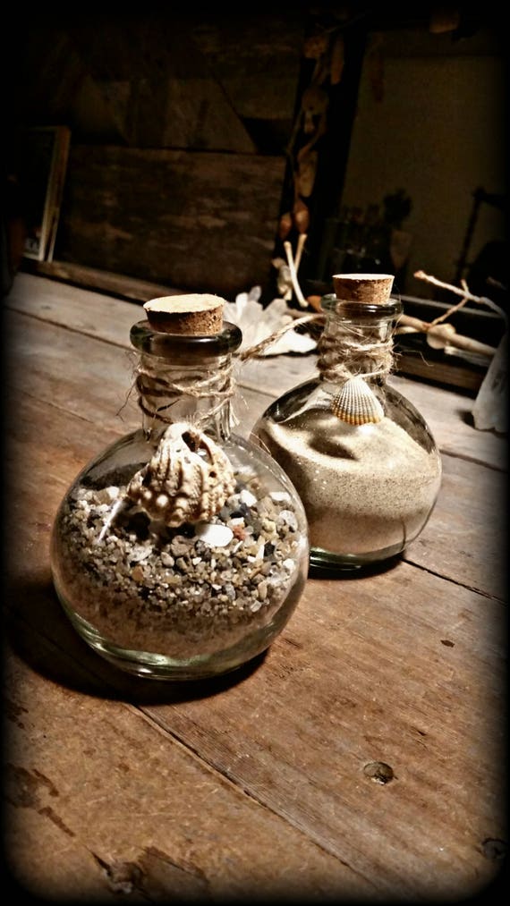 Beach Sand Glass Bottles Etsy