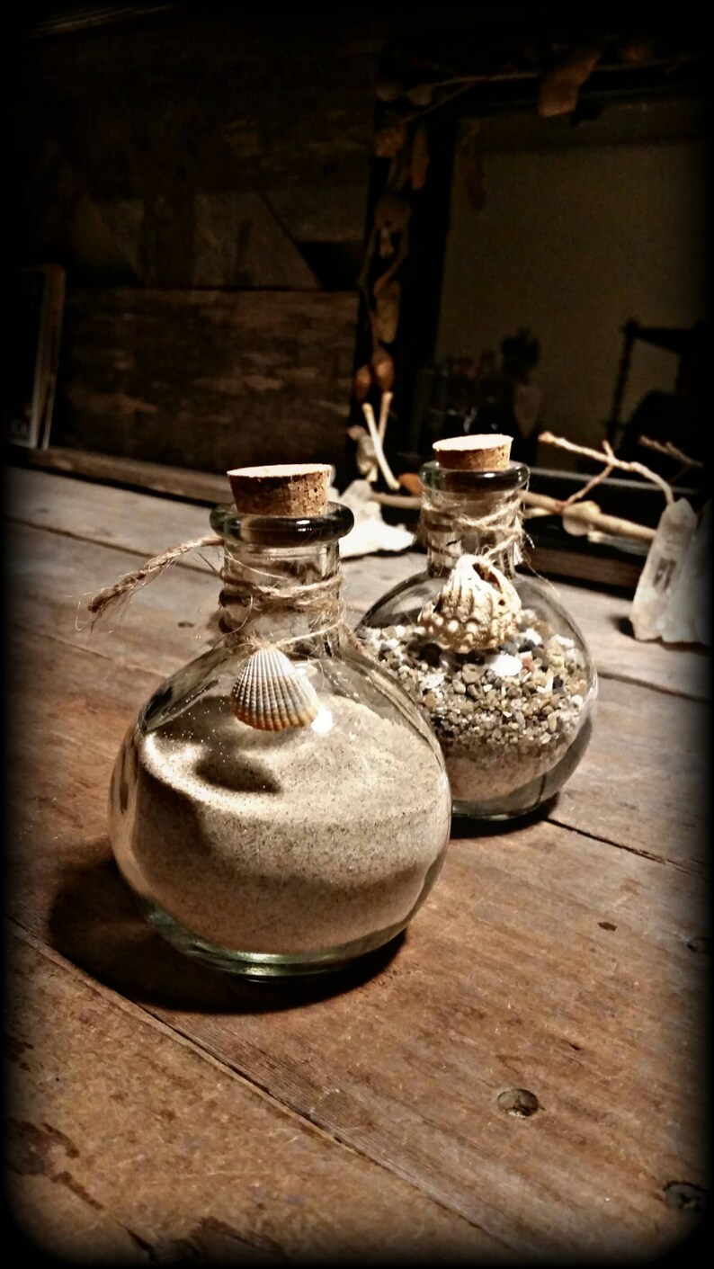 Beach Sand Glass Bottles Etsy