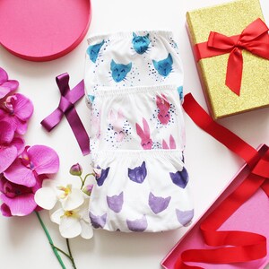 Printed panties gift set / panties set organic cotton cotton lingerie /  Made to order