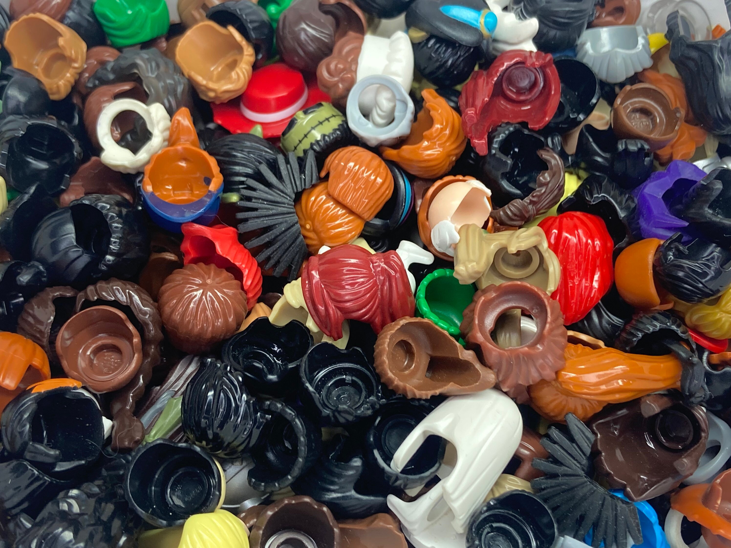 Minifigure Hair 10 Pack Genuine LEGO® Minifigure Parts - Etsy