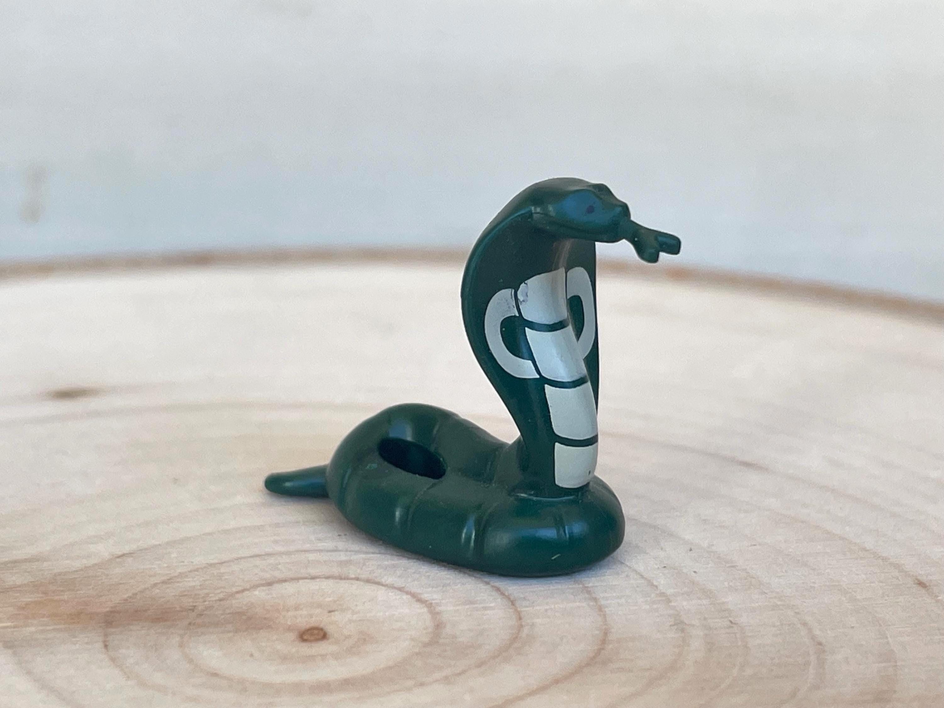 Dark Green Cobra Snake With Tan and Black Markings - Genuine LEGO