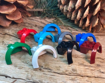 Spatbord 4 x 2 1/2 x 1 2/3 met ronde boog, set van 8 - Originele LEGO® voertuigonderdelen