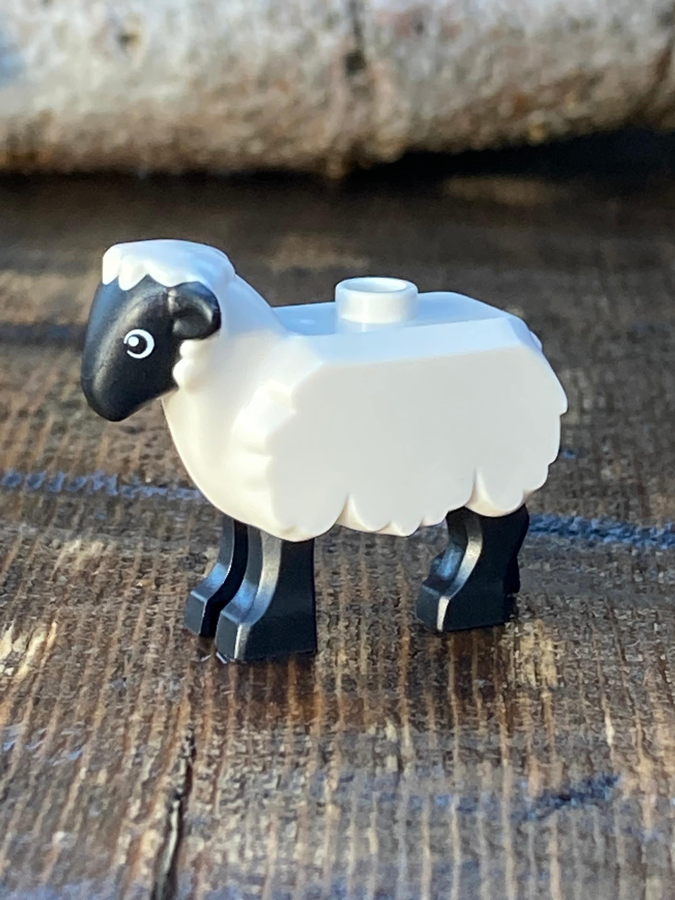 White Sheep With Black Head and Legs Genuine LEGO Animal Etsy Canada
