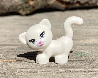 Cat with Bright Light Blue Eyes (Kitty) - Friends, Genuine LEGO®