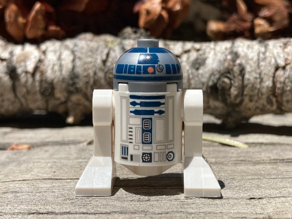 Minifigure Lego Silver R2d2 R2-D2, Astromech Droid With A Flat