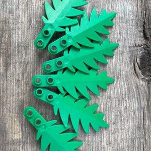 Plant, Tree Palm Leaf Small 8 x 3 - lot of 6 - Genuine LEGO® Landscape Piece