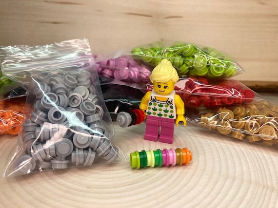 1x1 Round Plate, You Pick the Color, 100 Pack – 100% Genuine LEGO®