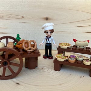 Baker with Fresh Bread and Treat Stand - Friends Genuine LEGO® Scene
