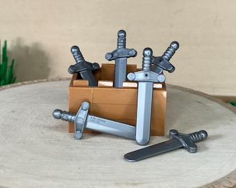 Fancy Short Swords in a Crate, 6 Pack - Genuine LEGO® Accessory