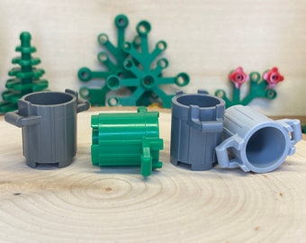 3-Pack Garbage Can – Choose Your Color - Genuine LEGO® Accessory