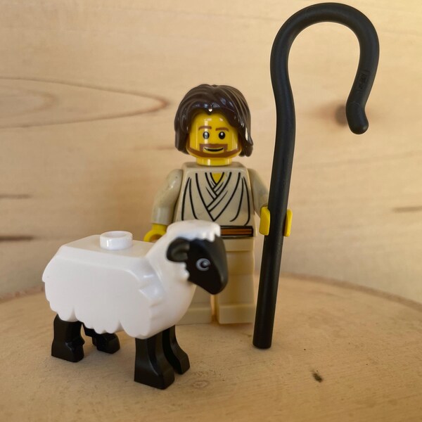Jésus notre berger avec ses moutons - Minifigure LEGO® authentique