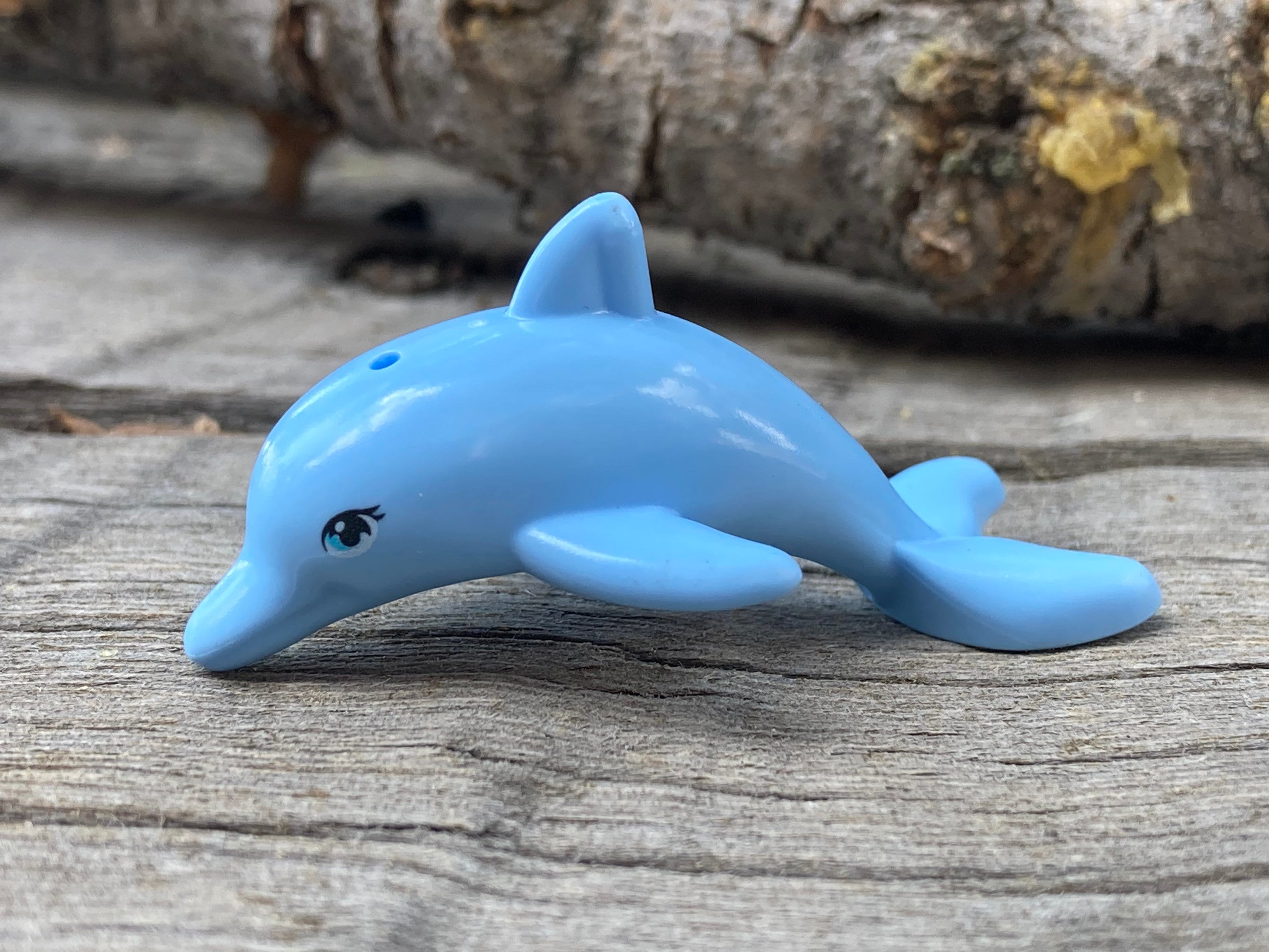 Light Blue Dolphin, Jumping With Medium Azure Eyes & Eyelashes