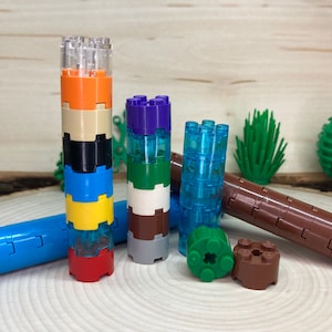 Brick, Round 2 x 2 with Axle Hole, Pack of 12 - Genuine LEGO®