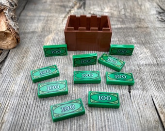 Money, Green 10-Pack with Crate – Genuine LEGO® Accessory