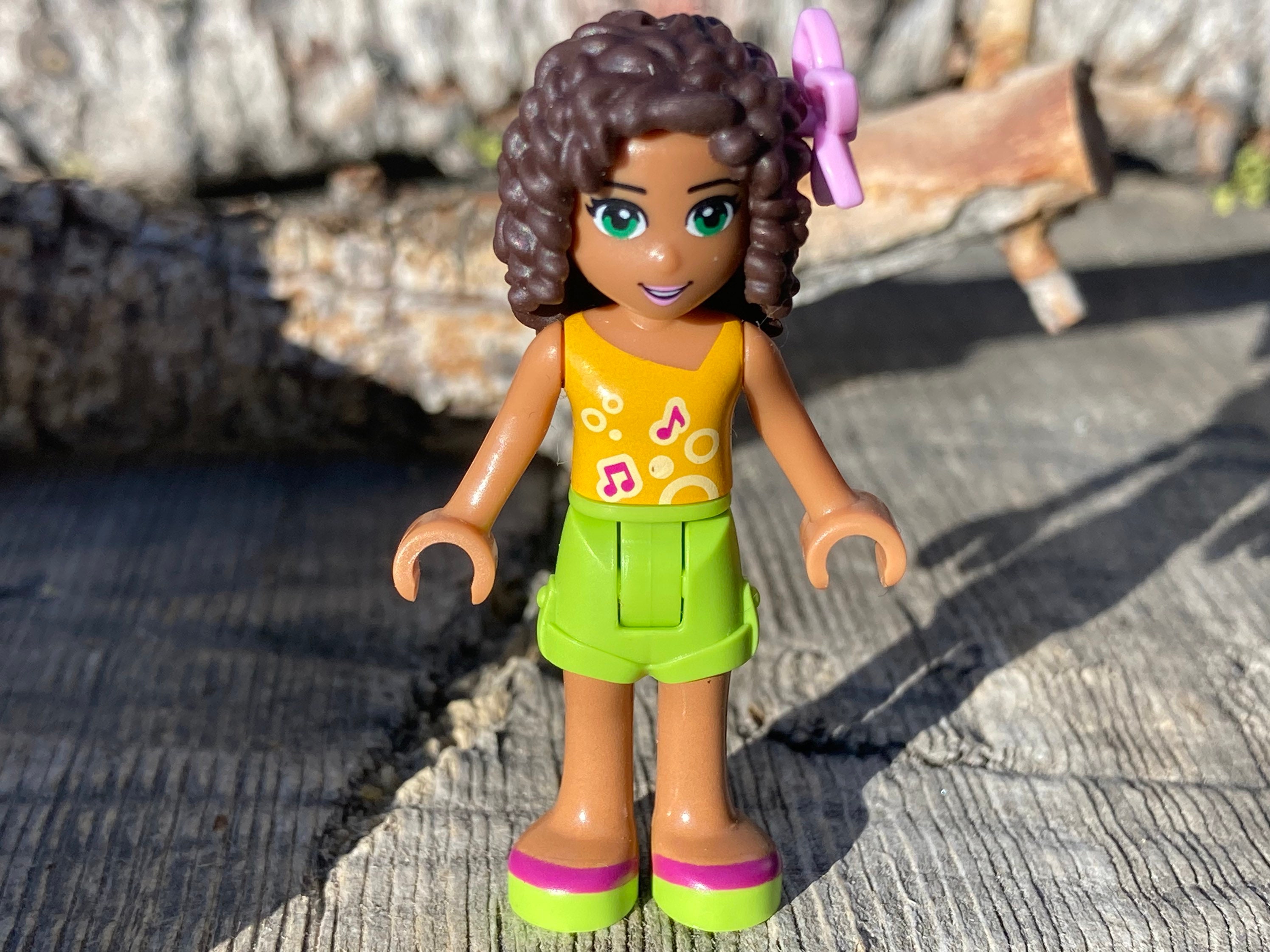 フランクリンミント　リトル・レディ　ダイアナ Andrea Wearing Lime Shorts and a Bright Light Orange Top With