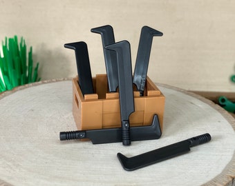 Uruk-hai Swords in a Crate, 6 Pack - Genuine LEGO® Accessory
