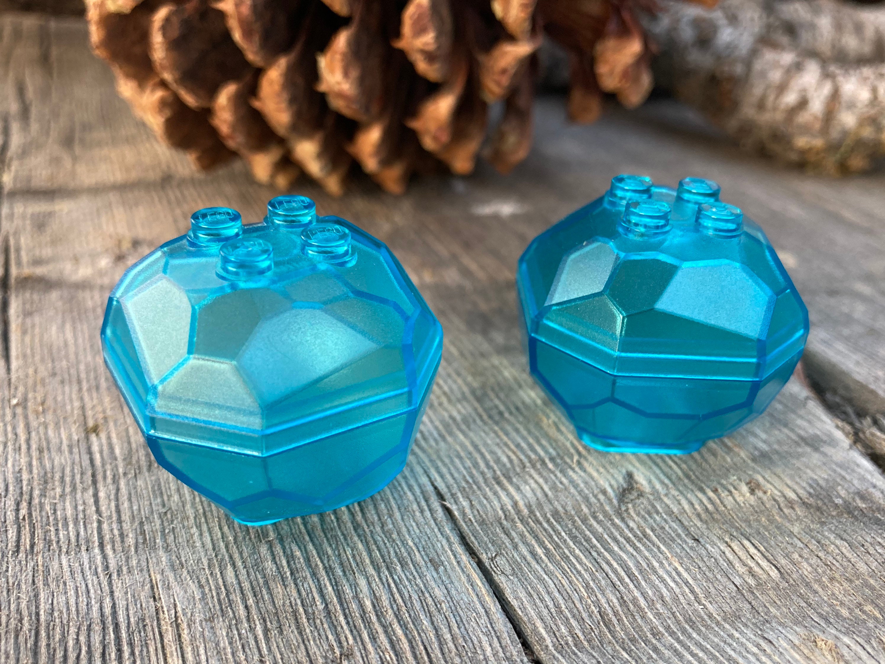 Rock Boulder, Same Color Top & Bottom, Set of 2 - Genuine