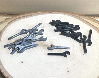 Minifigura, utensilio, llave inglesa, paquete de 6 - Accesorio original LEGO®