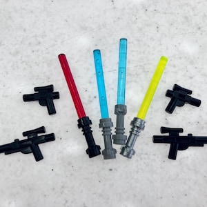 Star Wars Survival Pack: 4 Lightsabers & 4 Blasters, 8-Pack – Genuine LEGO® Accessory (FREE Domestic Shipping)