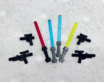 Star Wars Survival Pack: 4 Lightsabers & 4 Blasters, 8-Pack – Genuine LEGO® Accessory (FREE Domestic Shipping)