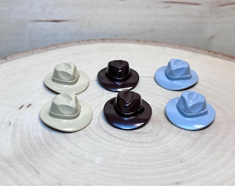 6-Piece Fedora Hat Pack – Genuine LEGO® Minifigure Parts