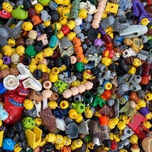 Minifigure Heads, Bulk Lot of 10 Pack - Genuine LEGO® Minifigure Piece