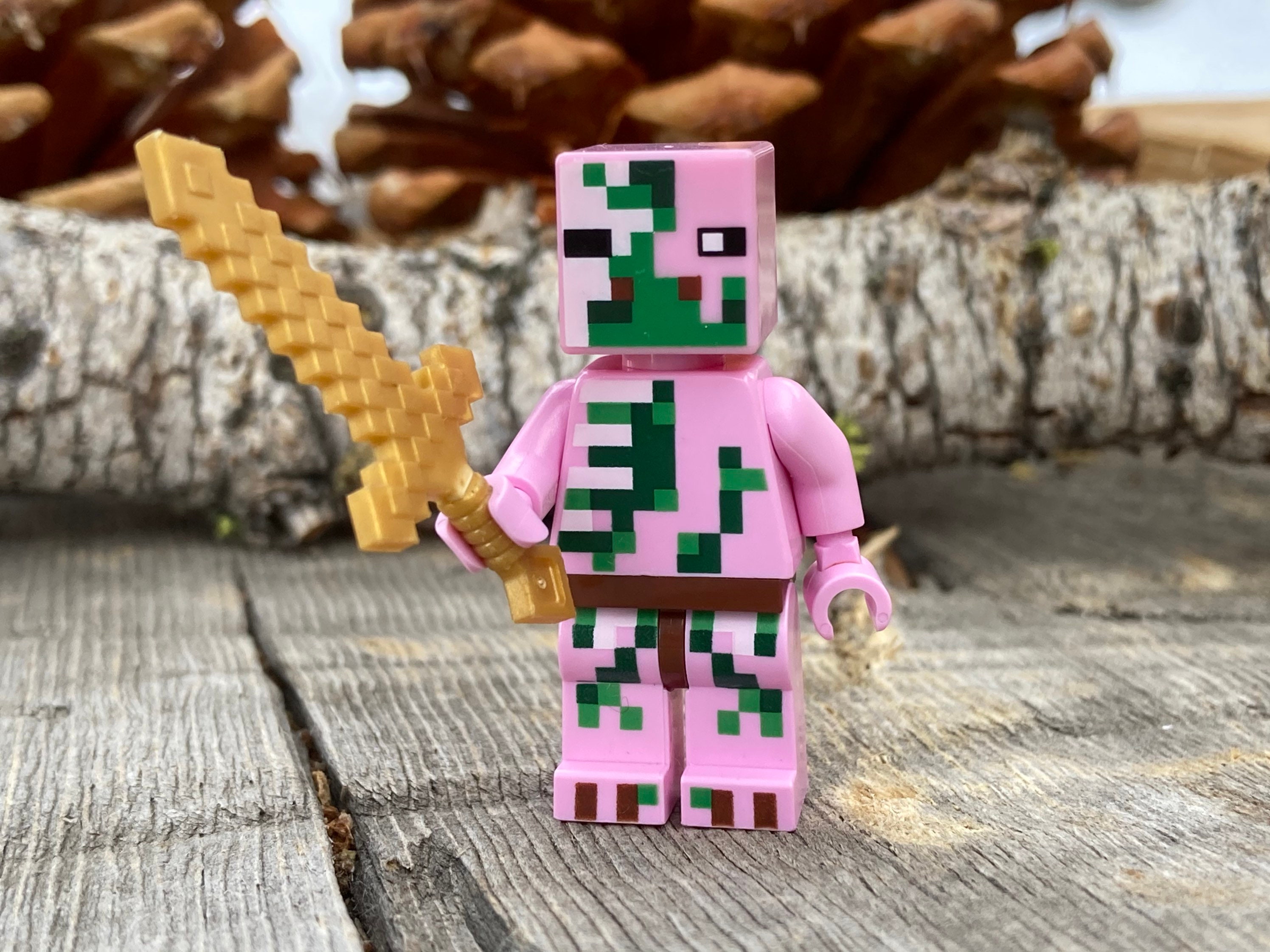 Lego Minecraft Wither Skeleton Minifigure with Sword