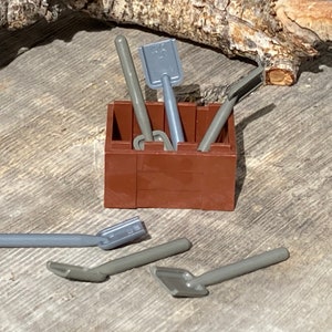 6 Pack of Shovels with Crate - Genuine LEGO® Accessory