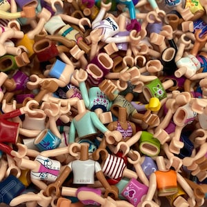 Torso/ciała minifigurek Friends, zestaw 10 sztuk – oryginalne części LEGO® do minifigurek