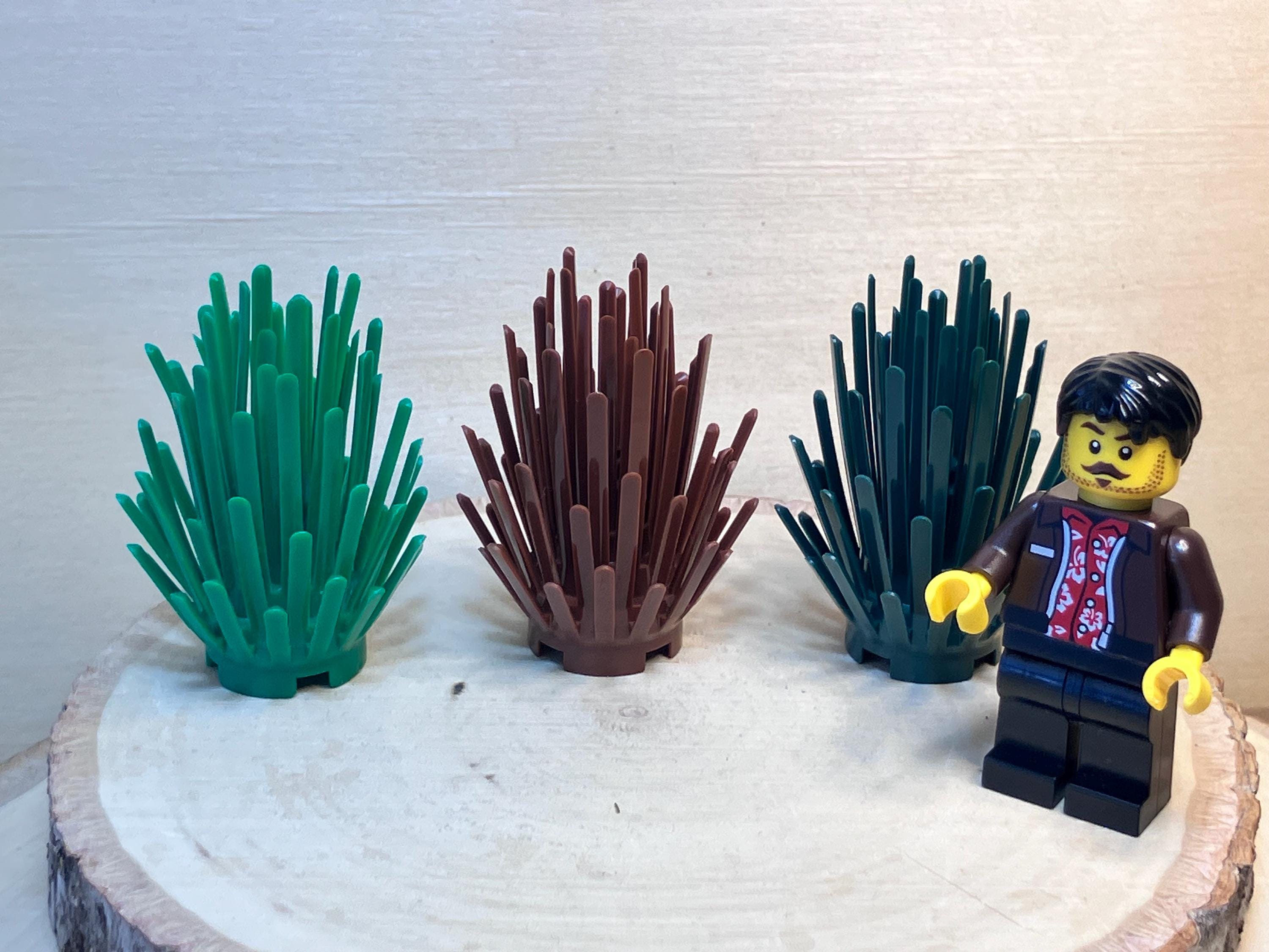 10 Stück Klemmbaustein-Pflanzen „Prickly Bush“ – Kompatibel Mit Lego® In Dunkelbraun