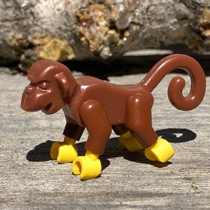 Reddish Brown Monkey with Yellow Hands and Feet - Genuine LEGO® Animal