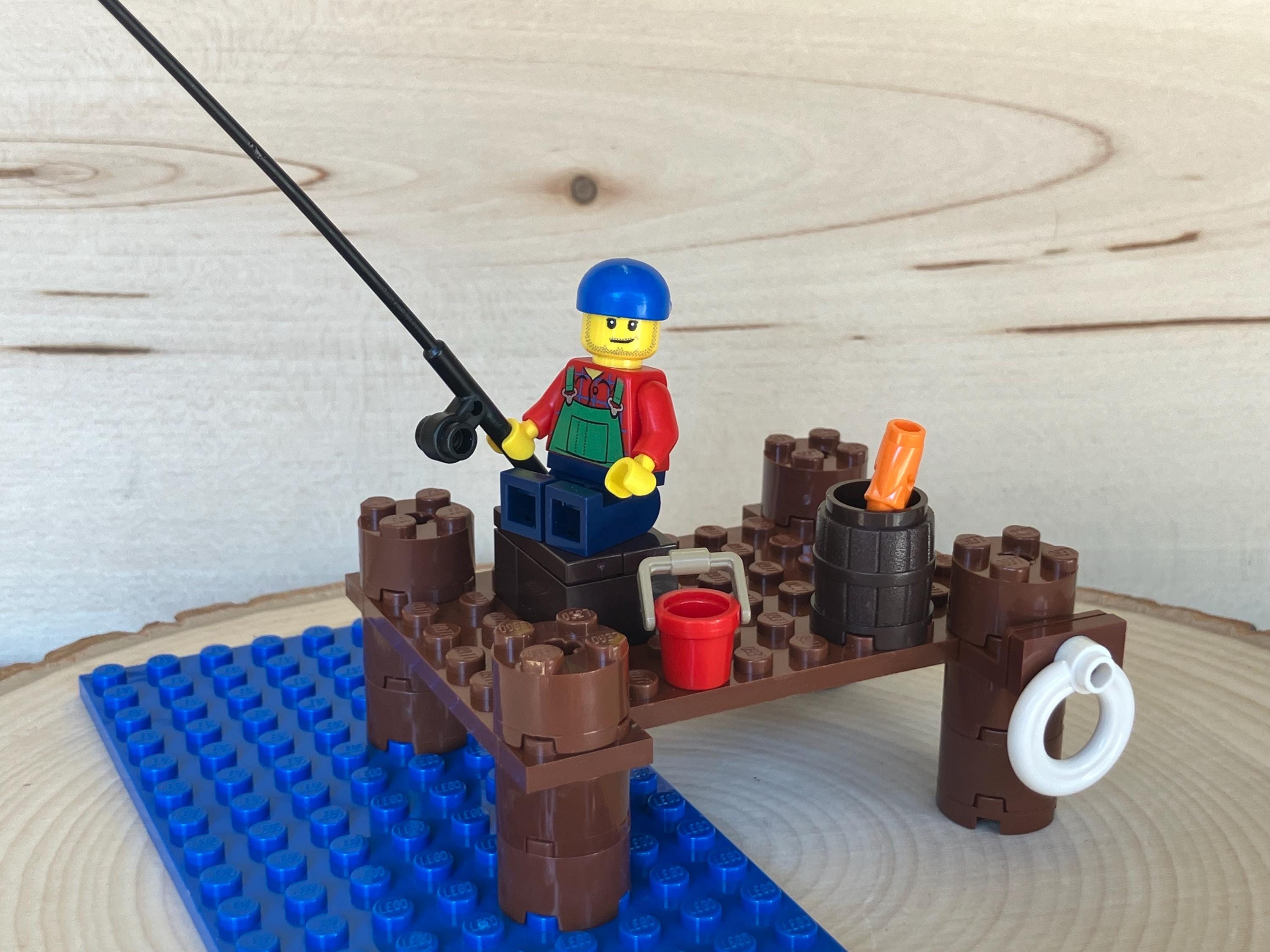 Lego Fishing Dock Lego Boat Dock Genuine LEGO® Custom Scene