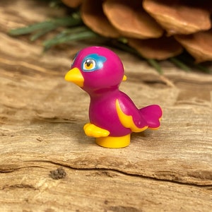 Bird with Magenta Body & Orange Eyes - Genuine LEGO® Animal